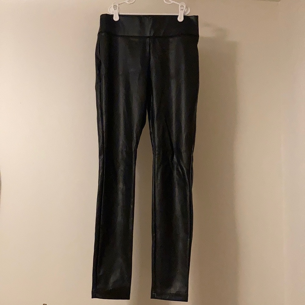 INC Faux Leather Black Leggings
